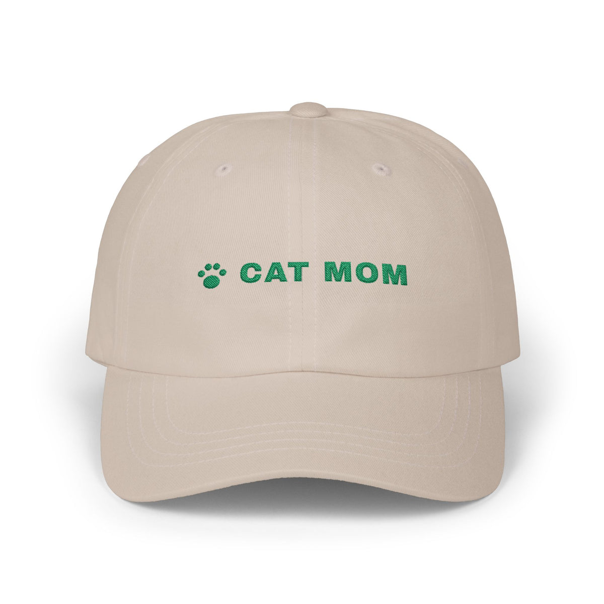 Cat Mom Hat, Embroidered Cat Mom Dad Cap, Cat Lover Gift, Paw Print Baseball Cap, Gift for Cat Owner