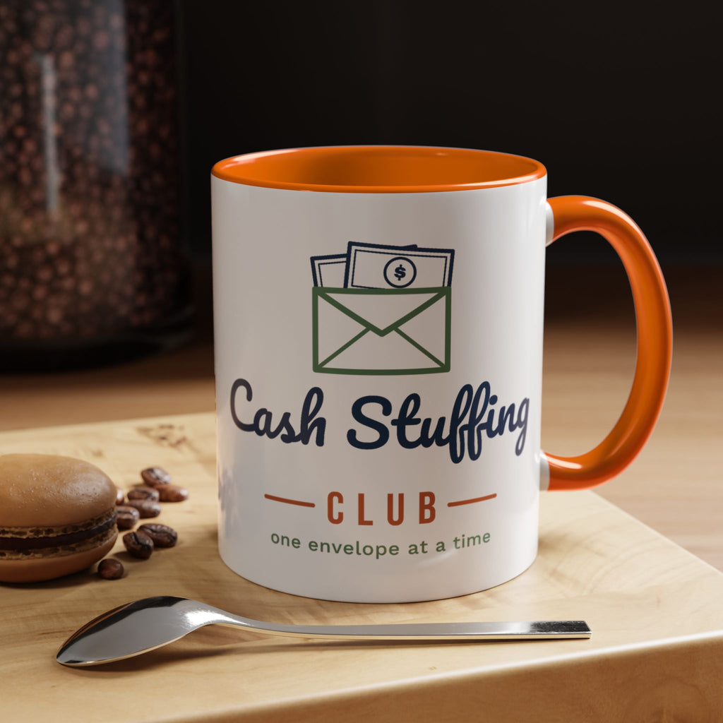 Cash Stuffing Club Mug, Funny Budget Coffee Mug, Money Saving Gift, Personal Finance Gift, 11oz Ceramic Mug