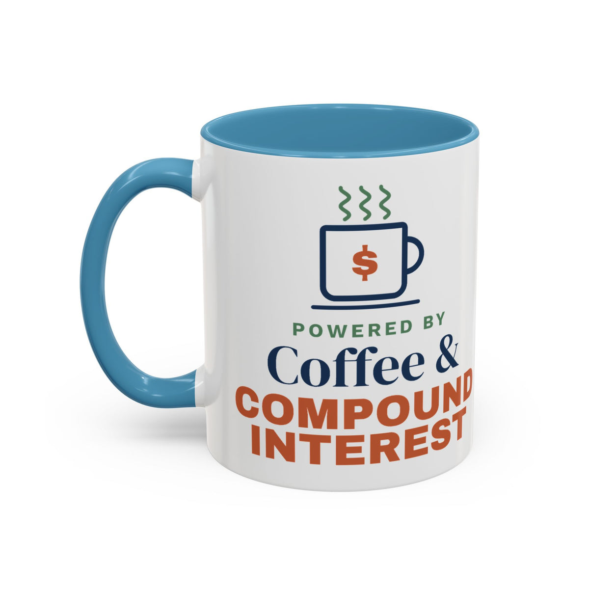 Coffee and Compound Interest Mug, Funny Budget Coffee Mug, Money Saving Gift, Personal Finance Gift, 11oz Ceramic Mug