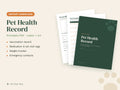Pet Health Record Printable: Vaccines, Vet Visits & Medications