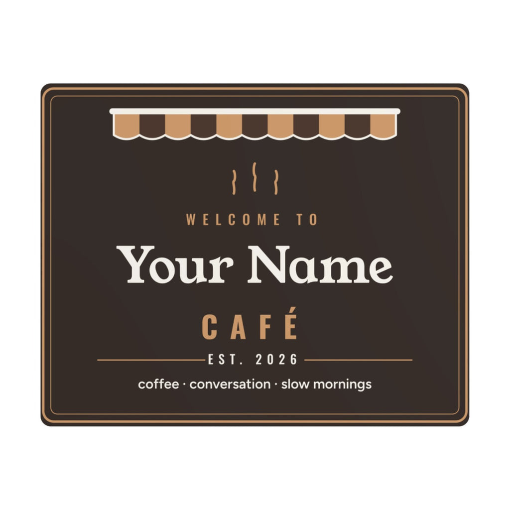 Personalized Coffee Bar Sign, Custom Home Cafe Metal Sign with Name, Coffee Station Decor, Housewarming Gift