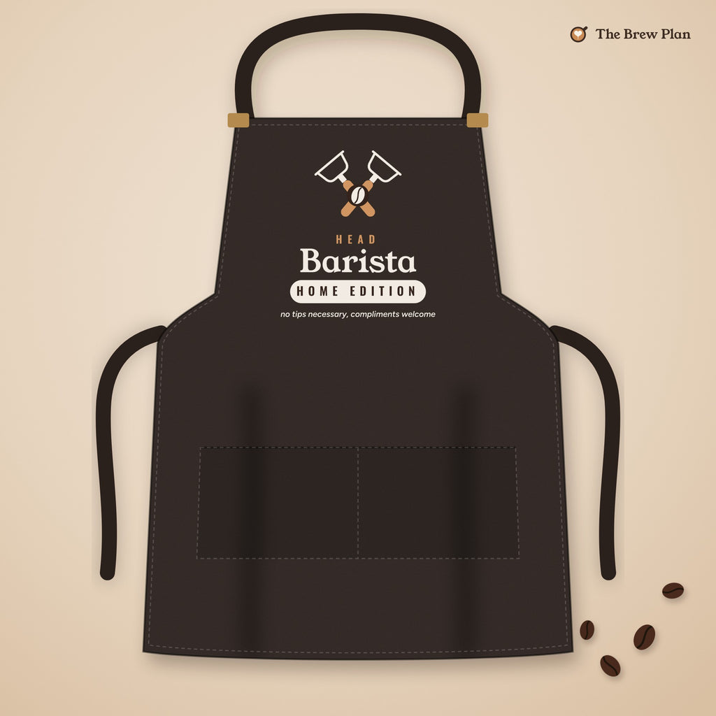 Home Barista Gift, Head Barista Home Edition Apron, Espresso Lover Kitchen Apron, Coffee Gift for Dad or Mom