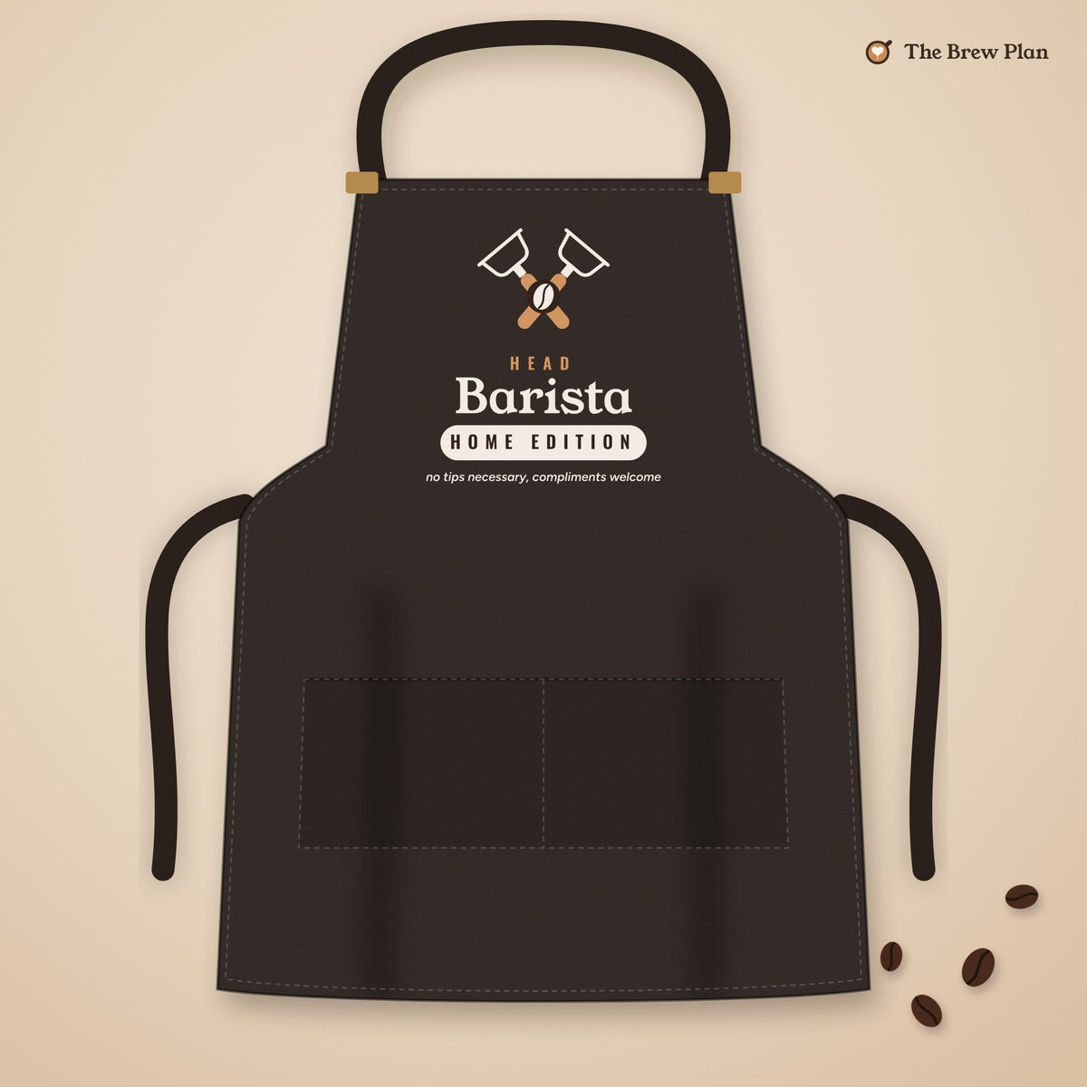 Home Barista Gift, Head Barista Home Edition Apron, Espresso Lover Kitchen Apron, Coffee Gift for Dad or Mom