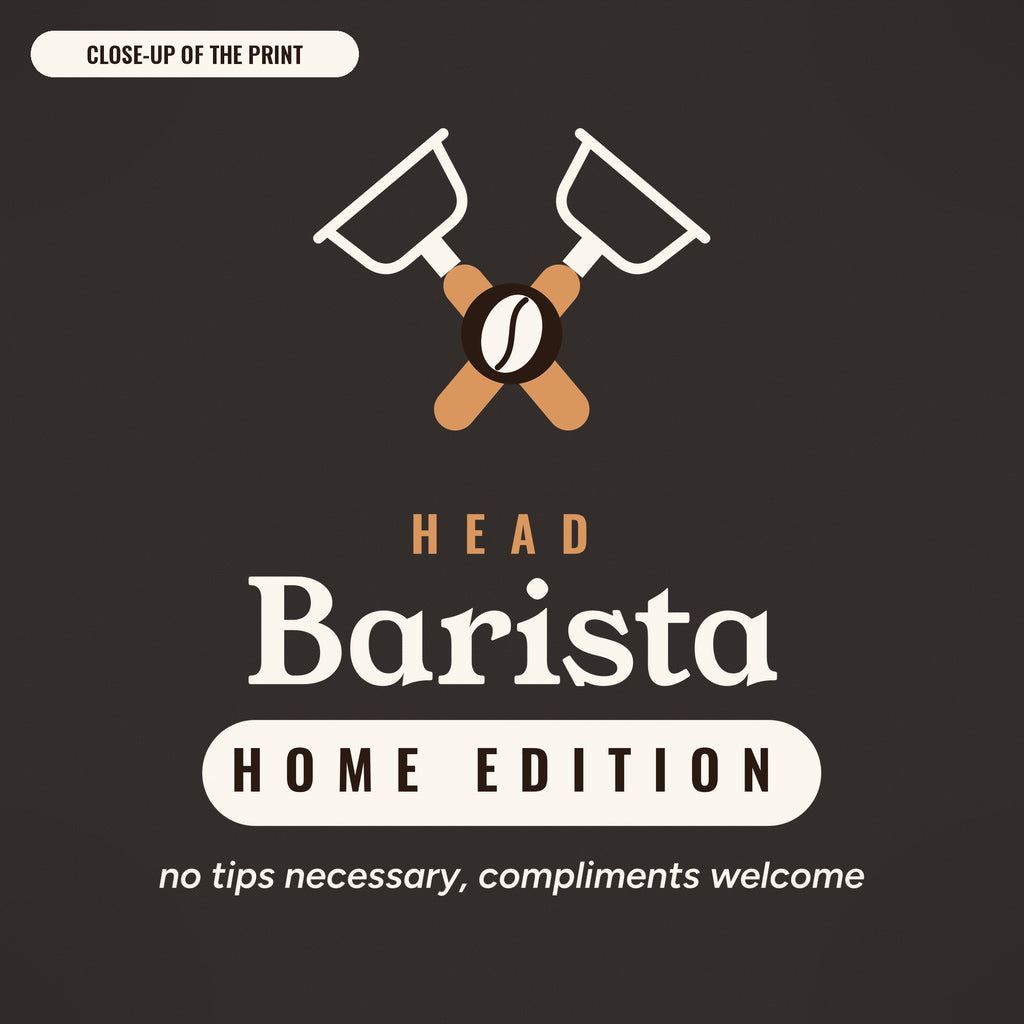 Home Barista Gift, Head Barista Home Edition Apron, Espresso Lover Kitchen Apron, Coffee Gift for Dad or Mom