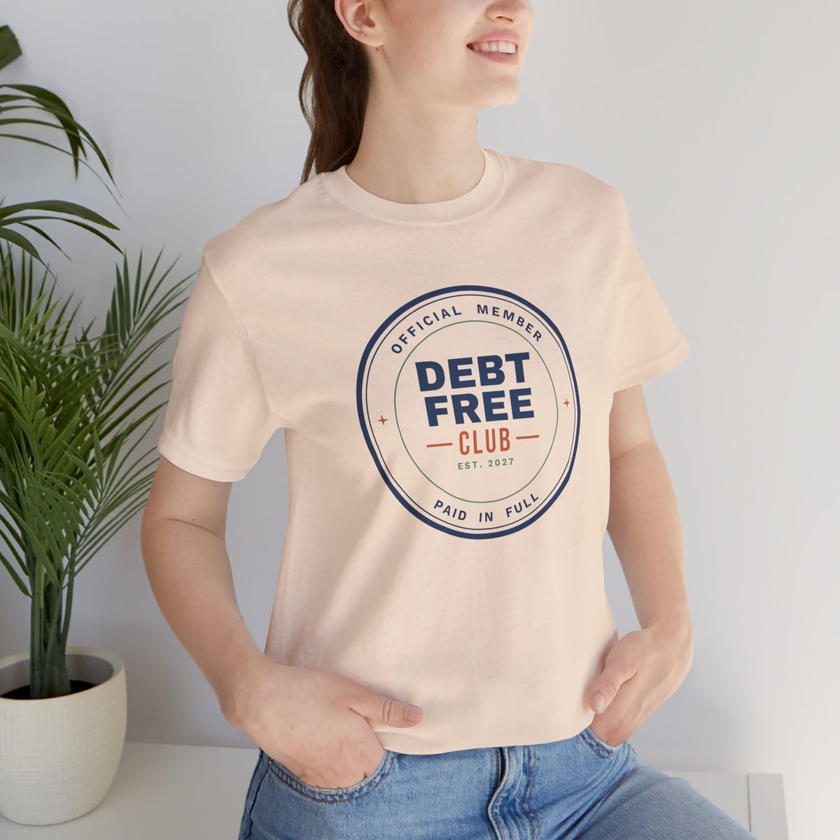 Debt Free Club Shirt, Funny Budget T-Shirt, Money Saving Gift, Personal Finance Tee, Unisex Comfort Cotton