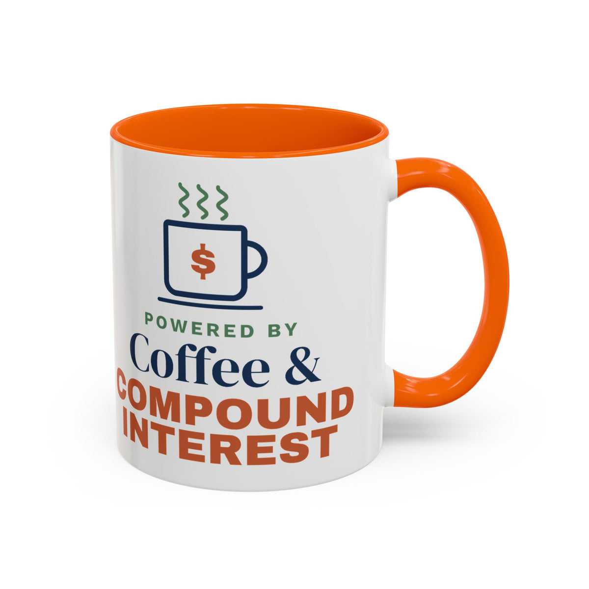 Coffee and Compound Interest Mug, Funny Budget Coffee Mug, Money Saving Gift, Personal Finance Gift, 11oz Ceramic Mug