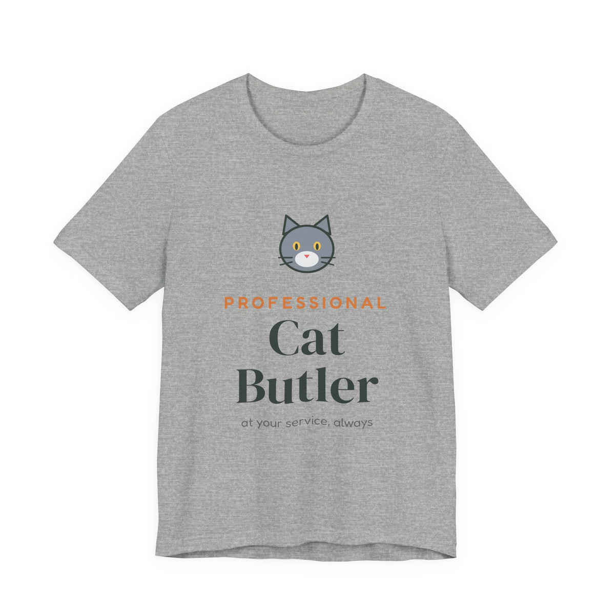 Professional Cat Butler Shirt, Funny Cat Owner Tee, Cat Dad Cat Mom T-Shirt, Gift for Cat Lover
