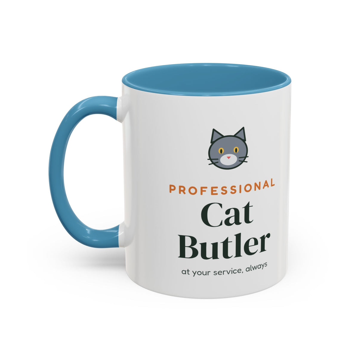Professional Cat Butler Mug, Funny Cat Lover Coffee Mug, Cat Owner Gift, Cat Mom Cat Dad Cup