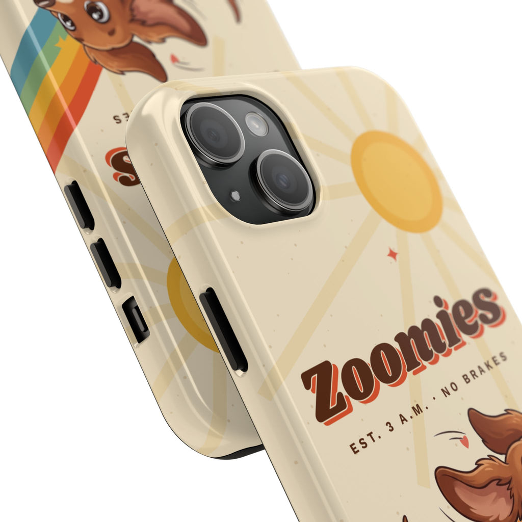 Dachshund Phone Case, Cute Wiener Dog iPhone Case, Retro Zoomies Doxie Gift, Tough iPhone 16 15 Case, Dachshund Mom Gift