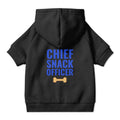 DRAFT FIX (not for sale) - Chief Snack Officer Dog Hoodie, Funny Dog Sweatshirt, Cozy Pet Hoodie Gift for Dog Lovers