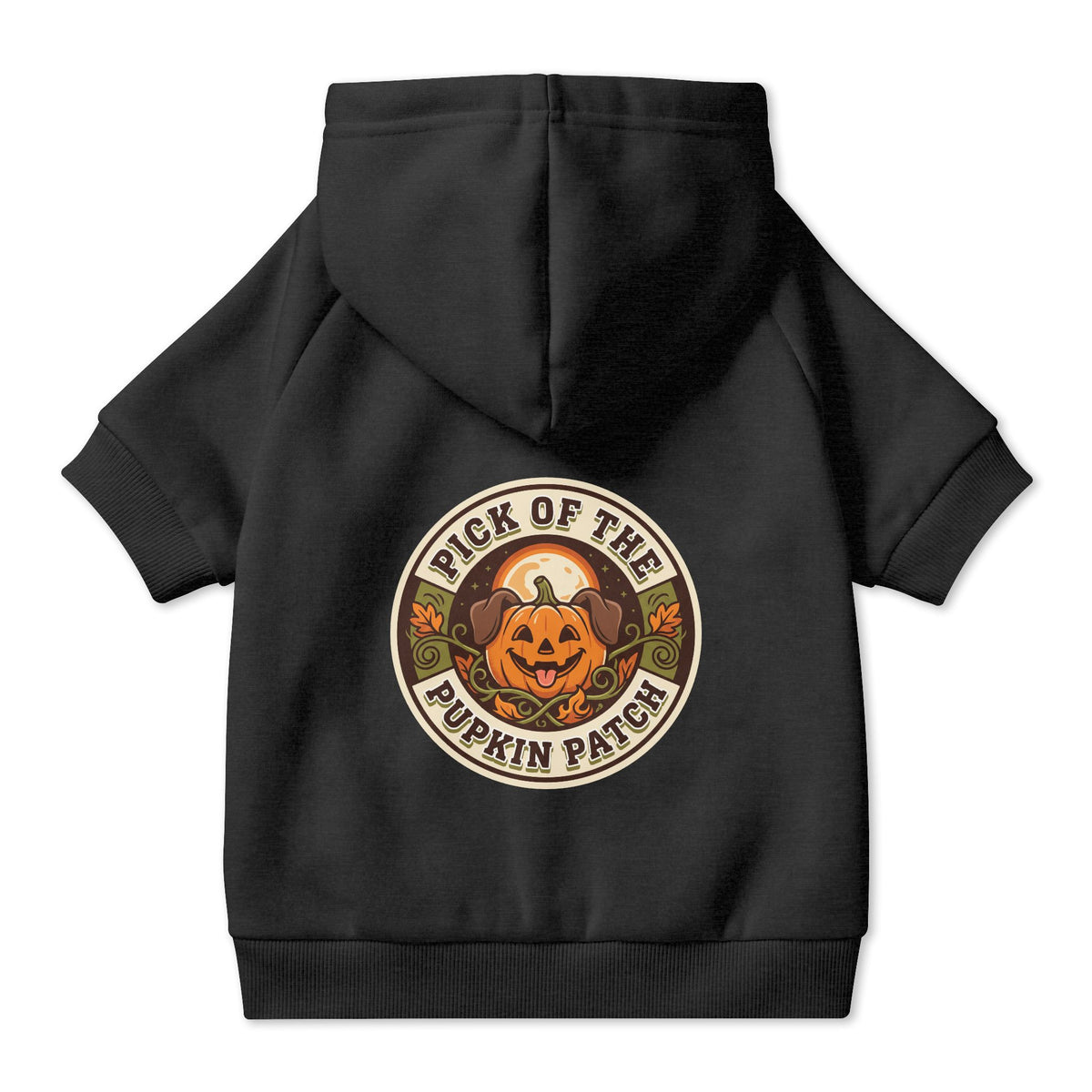 Pick of the Pupkin Patch Dog Hoodie, Pumpkin Dog Halloween Costume, Cozy Fall Dog Sweater for Photos