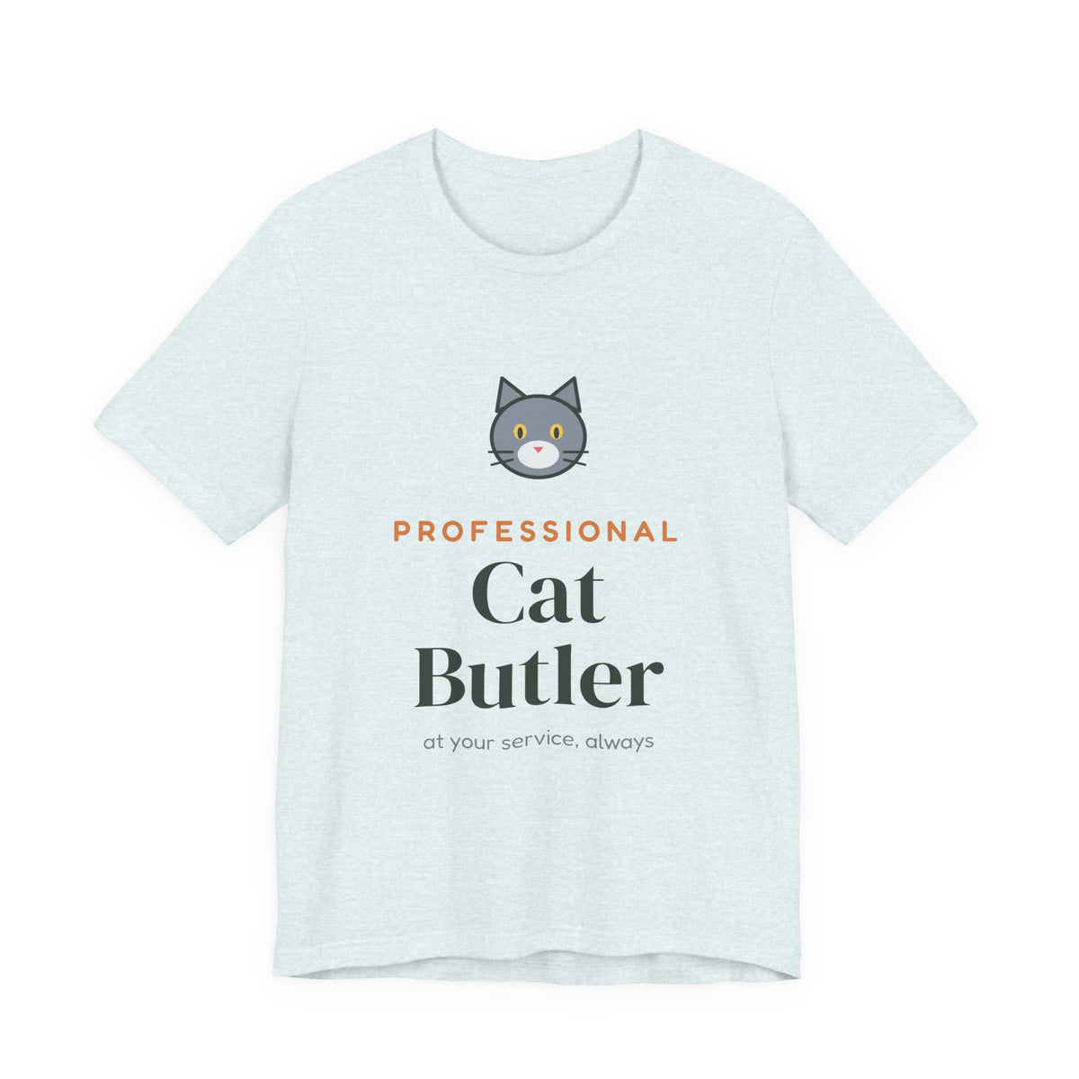 Professional Cat Butler Shirt, Funny Cat Owner Tee, Cat Dad Cat Mom T-Shirt, Gift for Cat Lover
