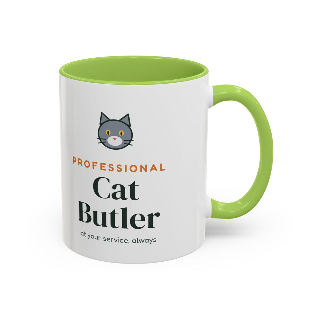 Professional Cat Butler Mug, Funny Cat Lover Coffee Mug, Cat Owner Gift, Cat Mom Cat Dad Cup