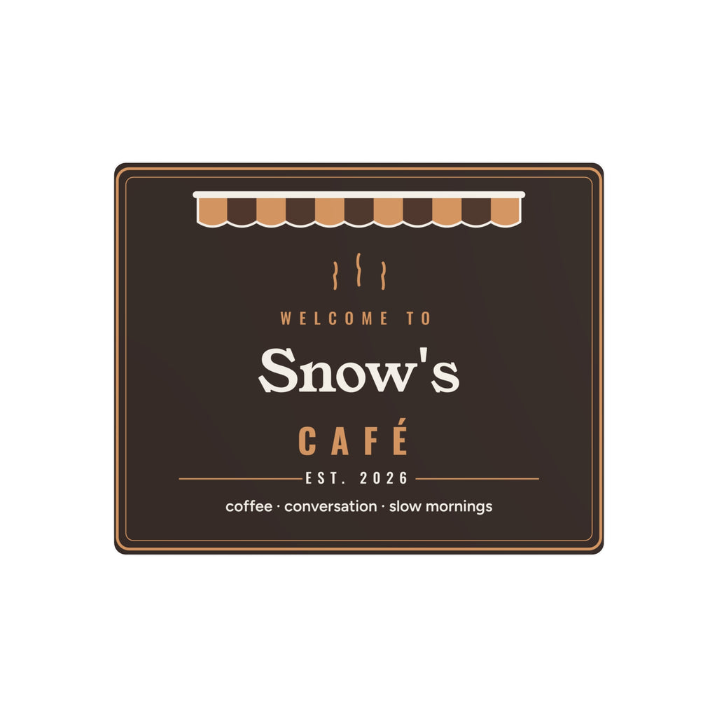 Personalized Coffee Bar Sign, Custom Home Cafe Metal Sign with Name, Coffee Station Decor, Housewarming Gift