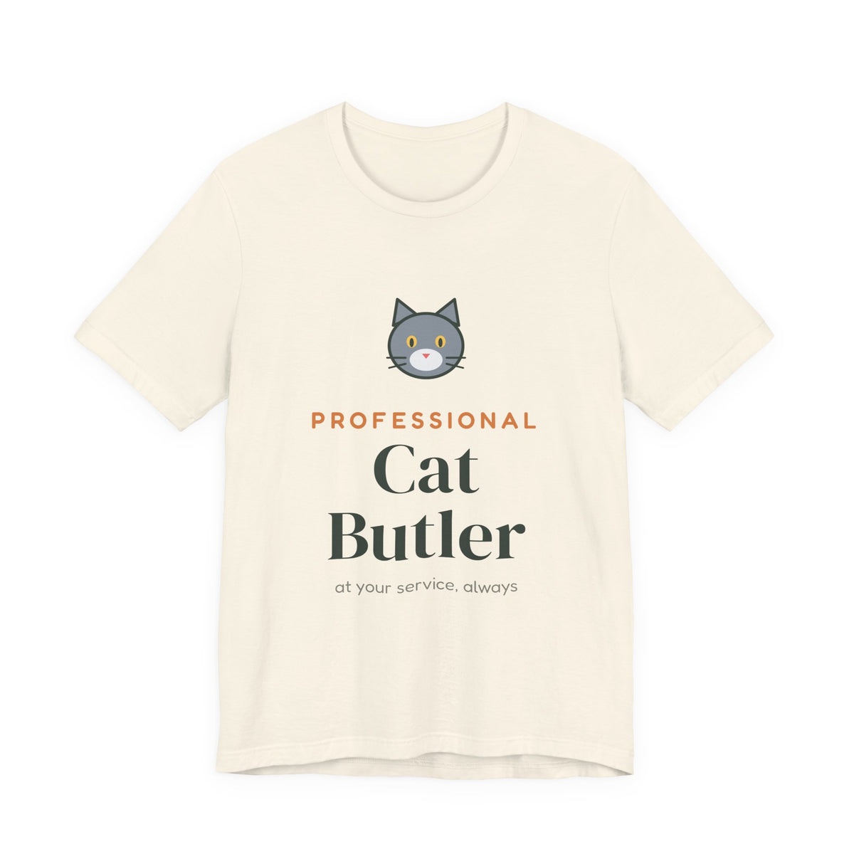 Professional Cat Butler Shirt, Funny Cat Owner Tee, Cat Dad Cat Mom T-Shirt, Gift for Cat Lover