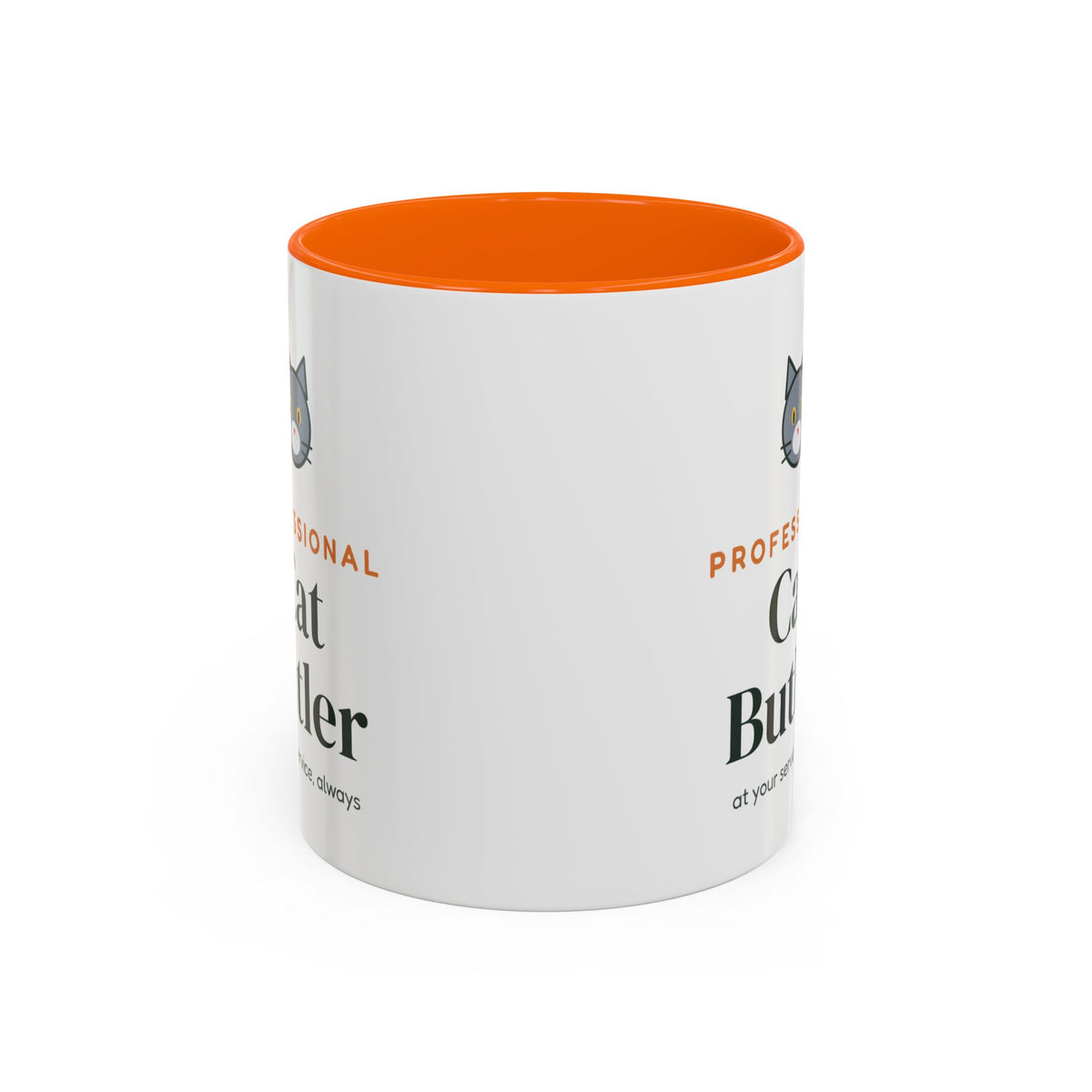 Professional Cat Butler Mug, Funny Cat Lover Coffee Mug, Cat Owner Gift, Cat Mom Cat Dad Cup
