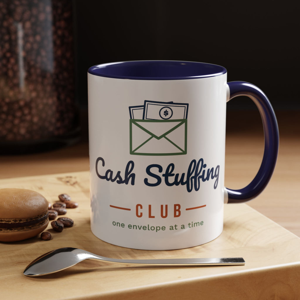 Cash Stuffing Club Mug, Funny Budget Coffee Mug, Money Saving Gift, Personal Finance Gift, 11oz Ceramic Mug