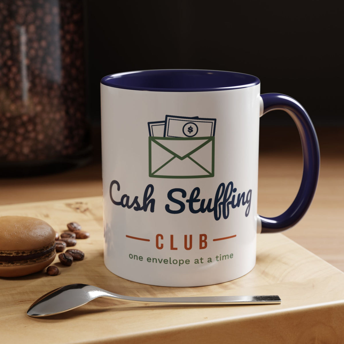 Cash Stuffing Club Mug, Funny Budget Coffee Mug, Money Saving Gift, Personal Finance Gift, 11oz Ceramic Mug