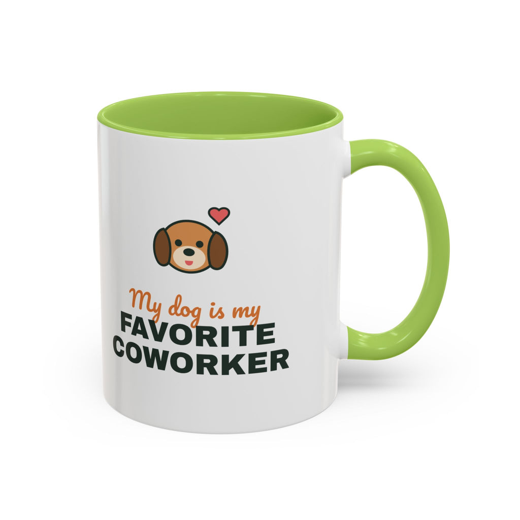 My Dog Is My Favorite Coworker Mug, Work From Home Coffee Mug, Funny Dog Lover Gift, WFH Dog Cup