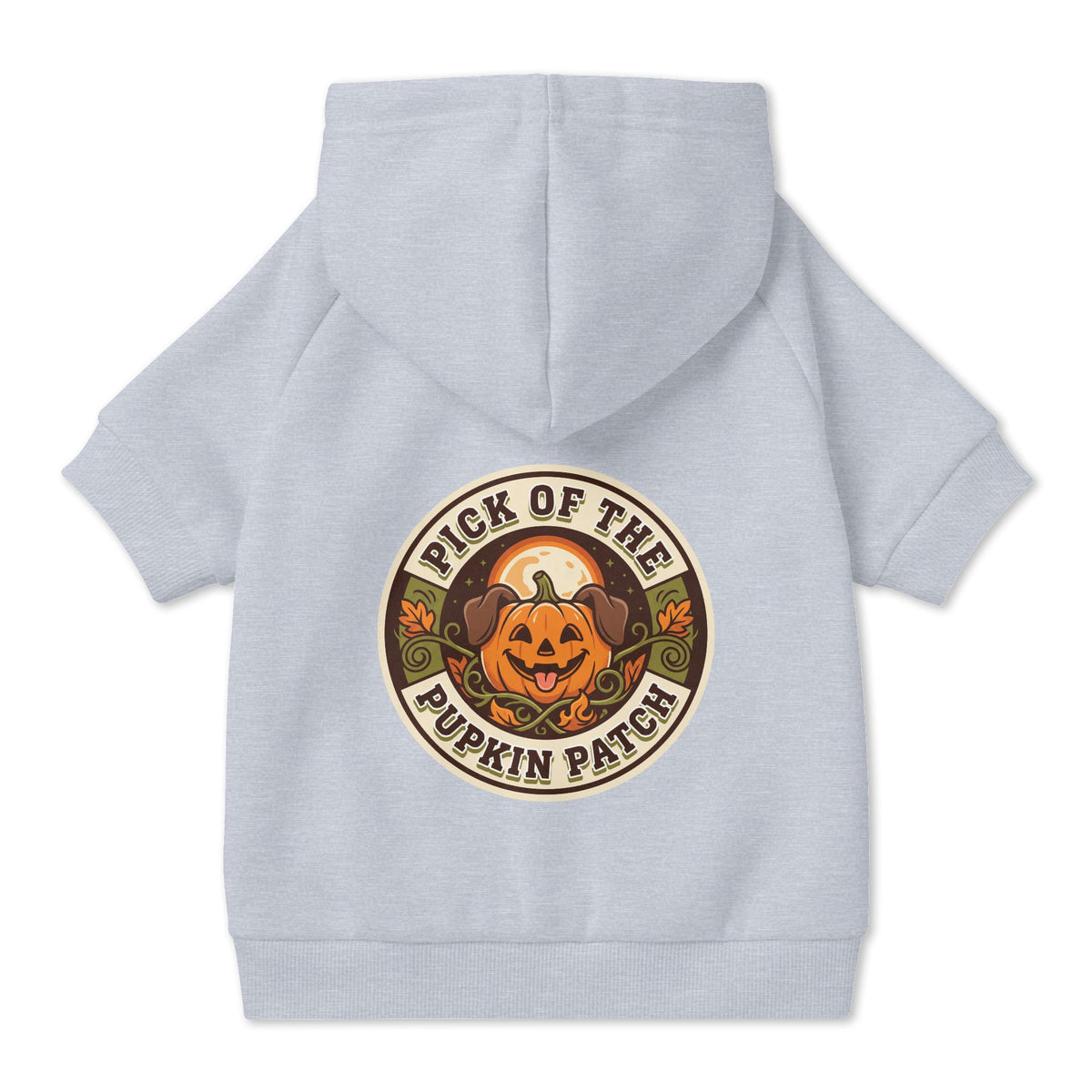 Pick of the Pupkin Patch Dog Hoodie, Pumpkin Dog Halloween Costume, Cozy Fall Dog Sweater for Photos