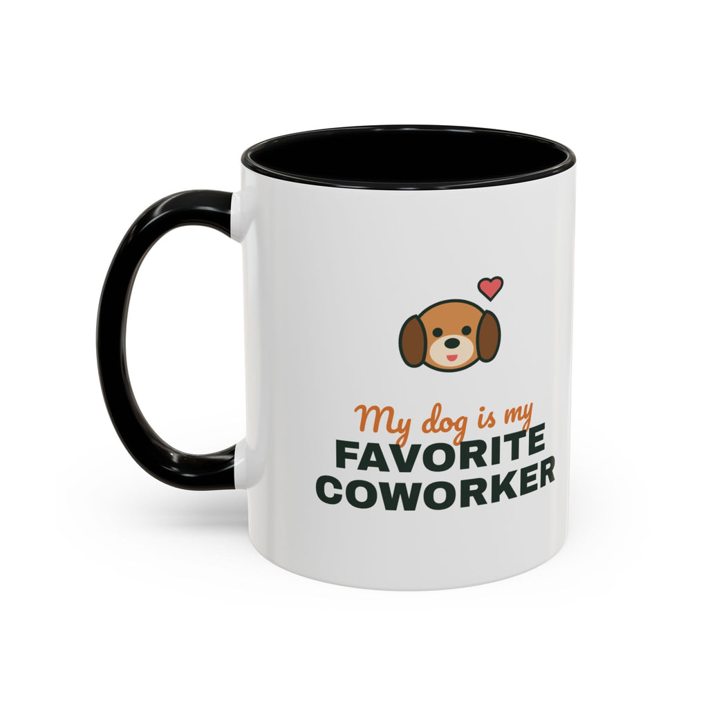 My Dog Is My Favorite Coworker Mug, Work From Home Coffee Mug, Funny Dog Lover Gift, WFH Dog Cup