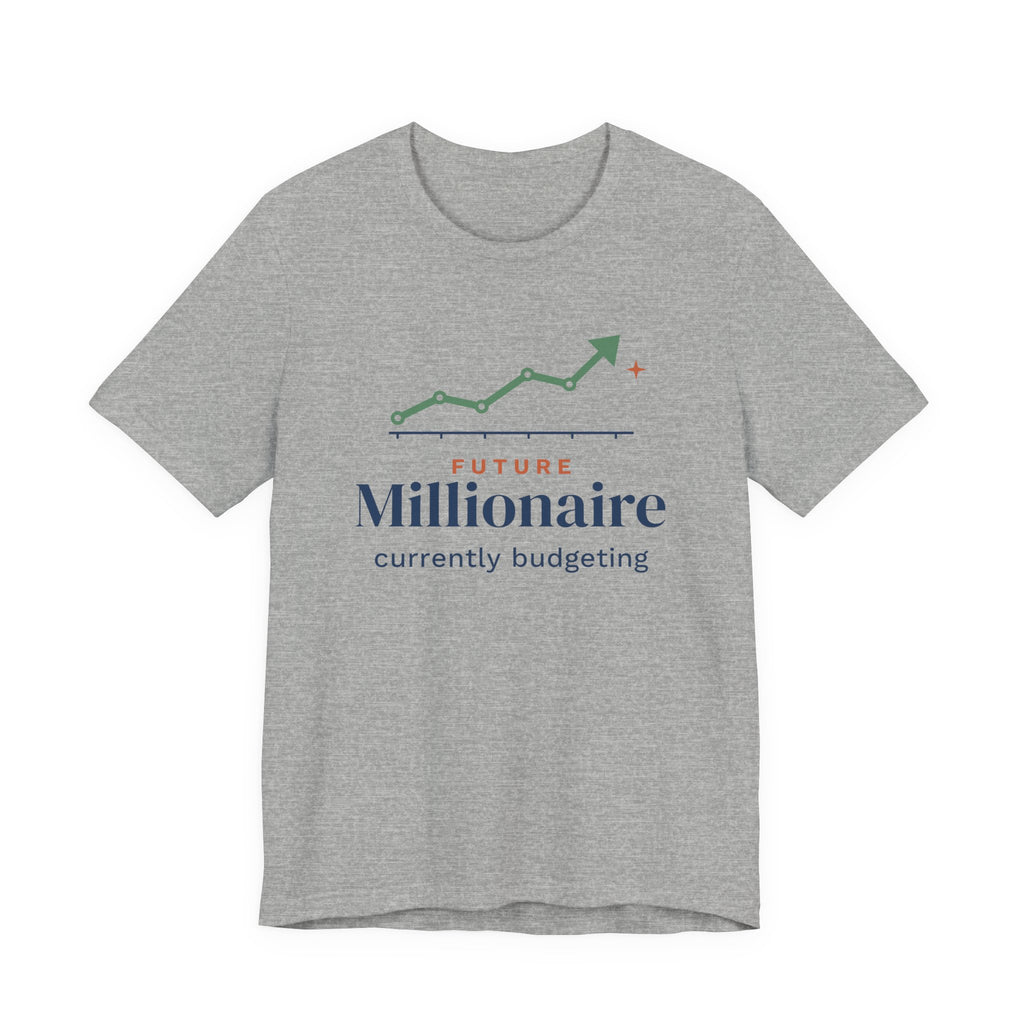 Future Millionaire Currently Budgeting Shirt, Funny Budget T-Shirt, Money Saving Gift, Personal Finance Tee, Unisex Comfort Cotton