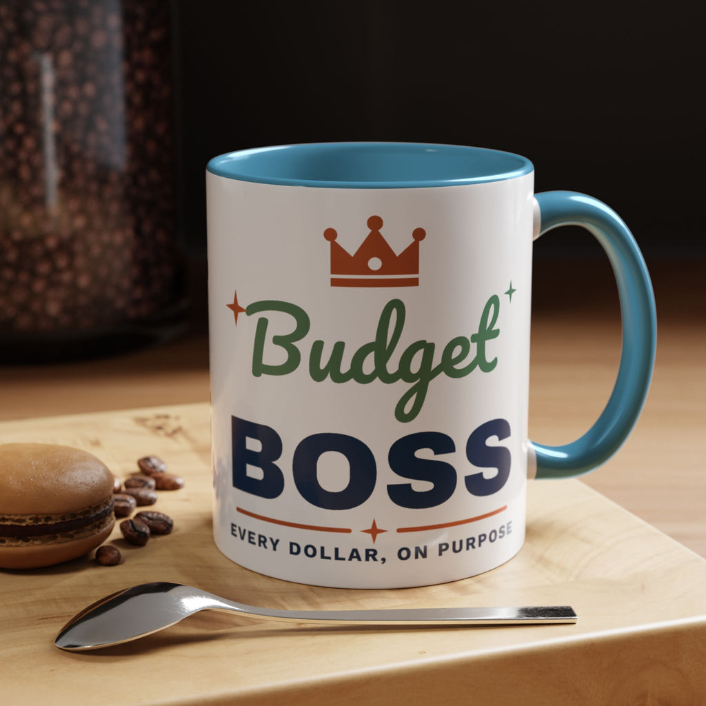 Budget Boss Mug, Funny Budget Coffee Mug, Money Saving Gift, Personal Finance Gift, 11oz Ceramic Mug