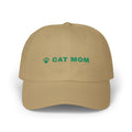 Cat Mom Hat, Embroidered Cat Mom Dad Cap, Cat Lover Gift, Paw Print Baseball Cap, Gift for Cat Owner