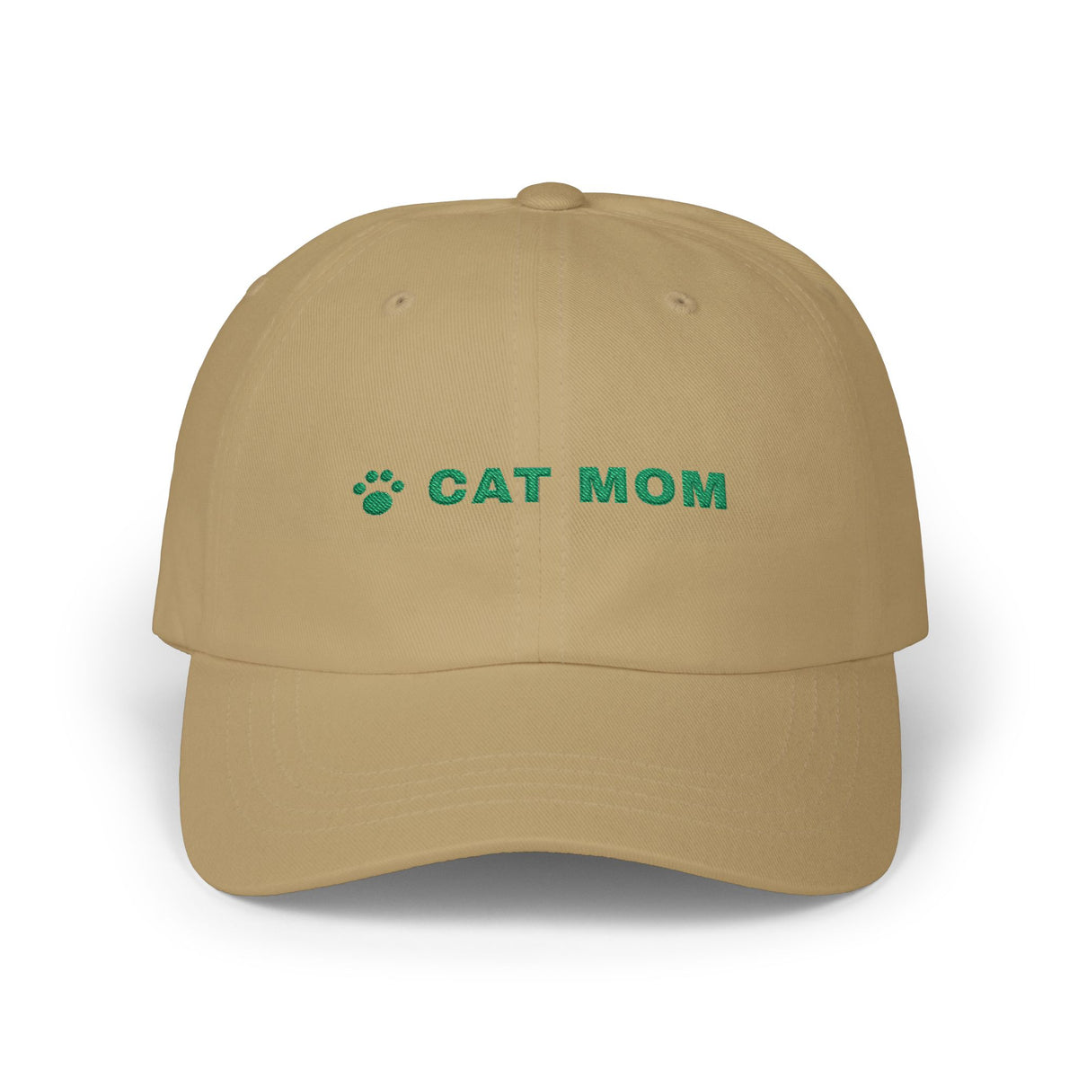 Cat Mom Hat, Embroidered Cat Mom Dad Cap, Cat Lover Gift, Paw Print Baseball Cap, Gift for Cat Owner