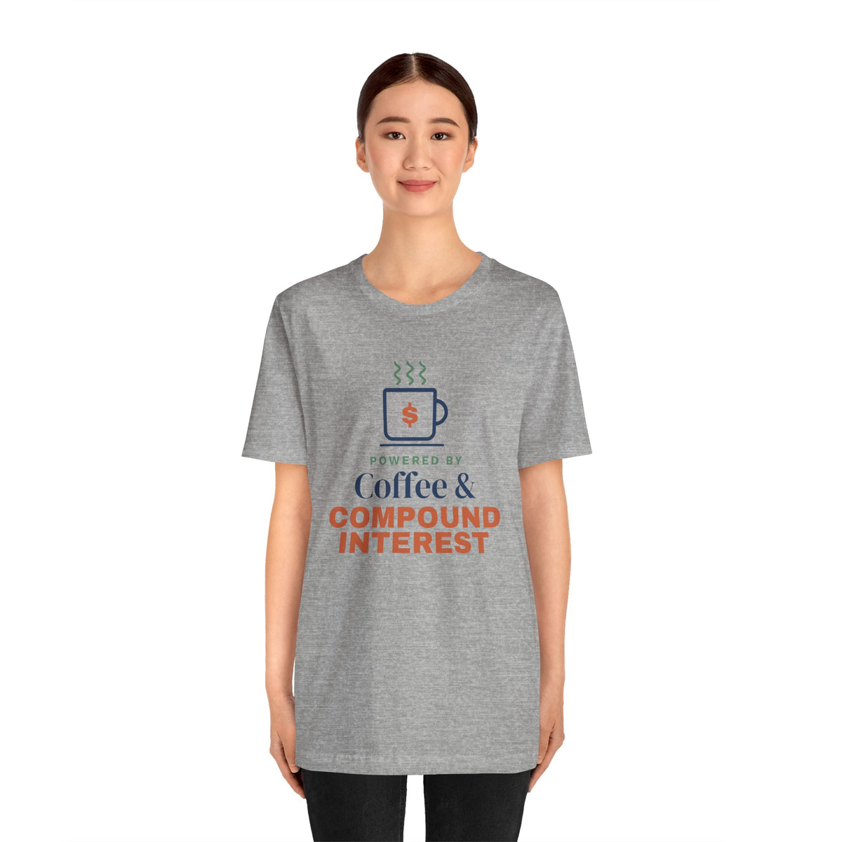 Coffee and Compound Interest Shirt, Funny Budget T-Shirt, Money Saving Gift, Personal Finance Tee, Unisex Comfort Cotton