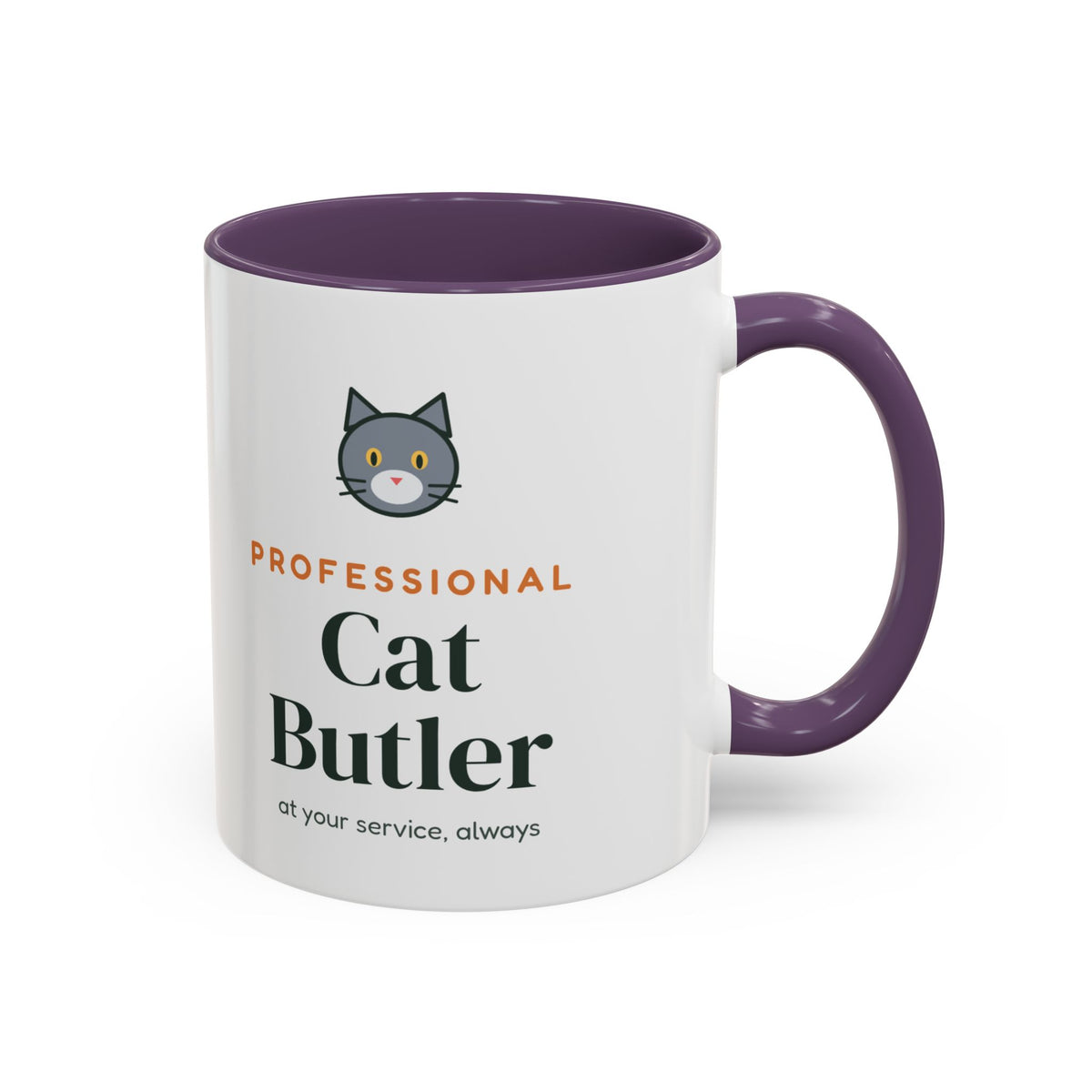 Professional Cat Butler Mug, Funny Cat Lover Coffee Mug, Cat Owner Gift, Cat Mom Cat Dad Cup