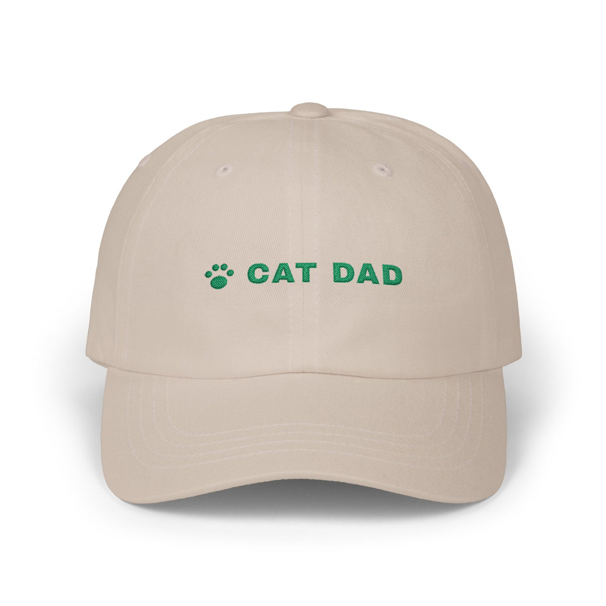 Cat Dad Hat, Embroidered Cat Dad Cap, Cat Lover Gift, Paw Print Baseball Cap, Gift for Cat Owner