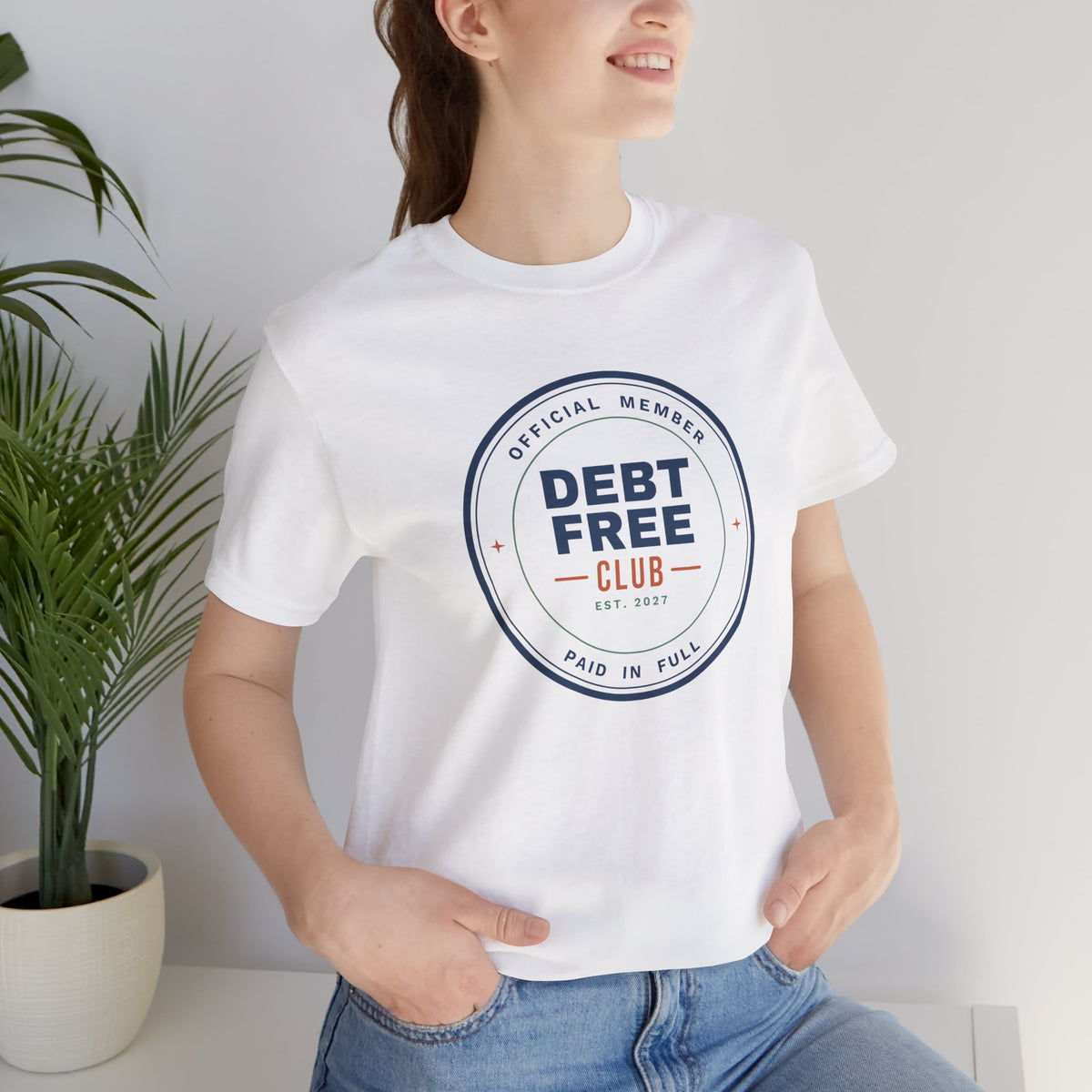 Debt Free Club Shirt, Funny Budget T-Shirt, Money Saving Gift, Personal Finance Tee, Unisex Comfort Cotton