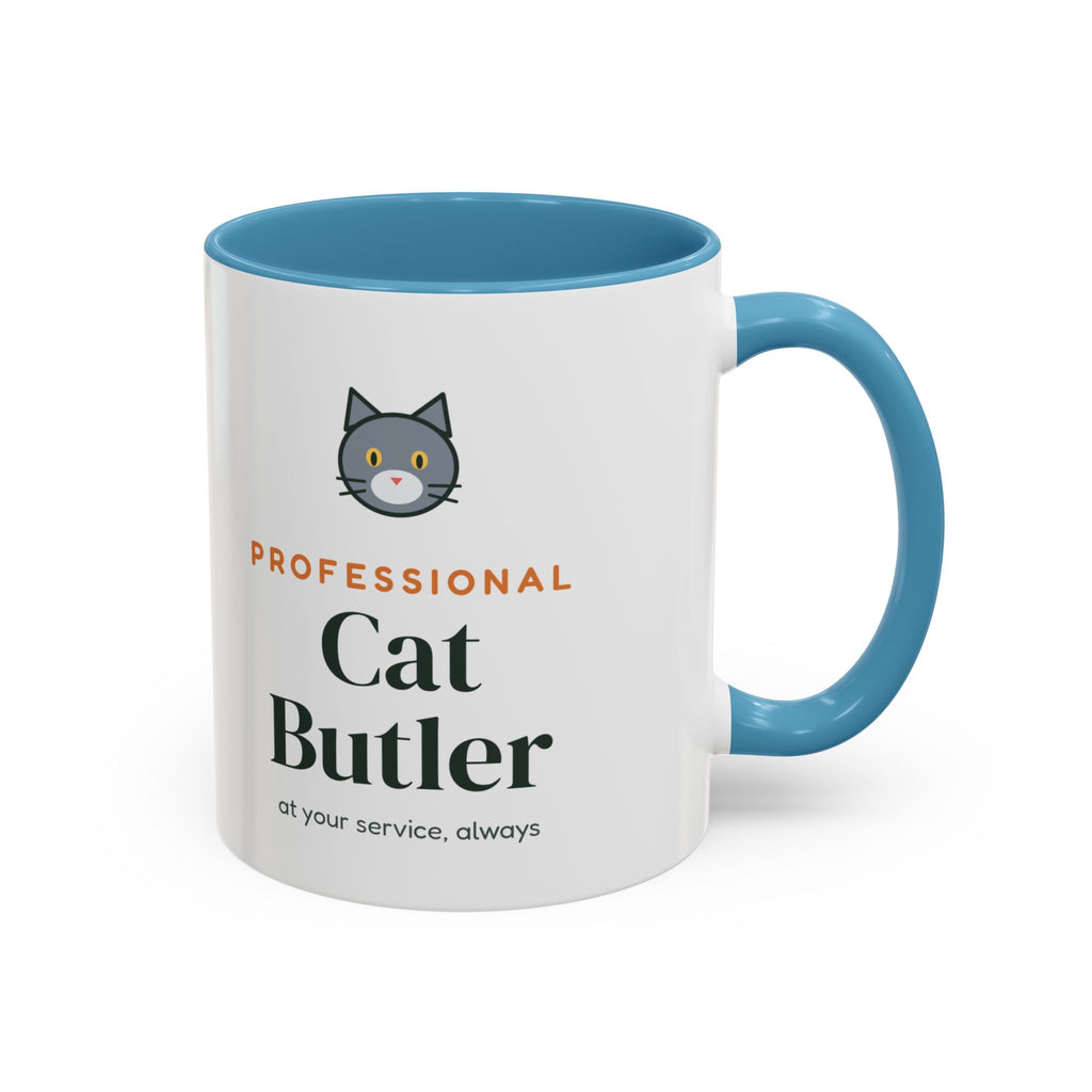 Professional Cat Butler Mug, Funny Cat Lover Coffee Mug, Cat Owner Gift, Cat Mom Cat Dad Cup