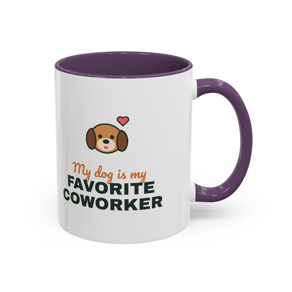 My Dog Is My Favorite Coworker Mug, Work From Home Coffee Mug, Funny Dog Lover Gift, WFH Dog Cup