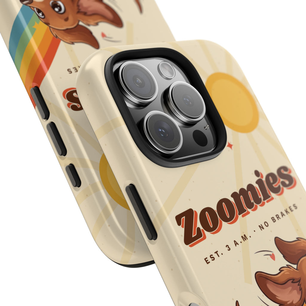Dachshund Phone Case, Cute Wiener Dog iPhone Case, Retro Zoomies Doxie Gift, Tough iPhone 16 15 Case, Dachshund Mom Gift