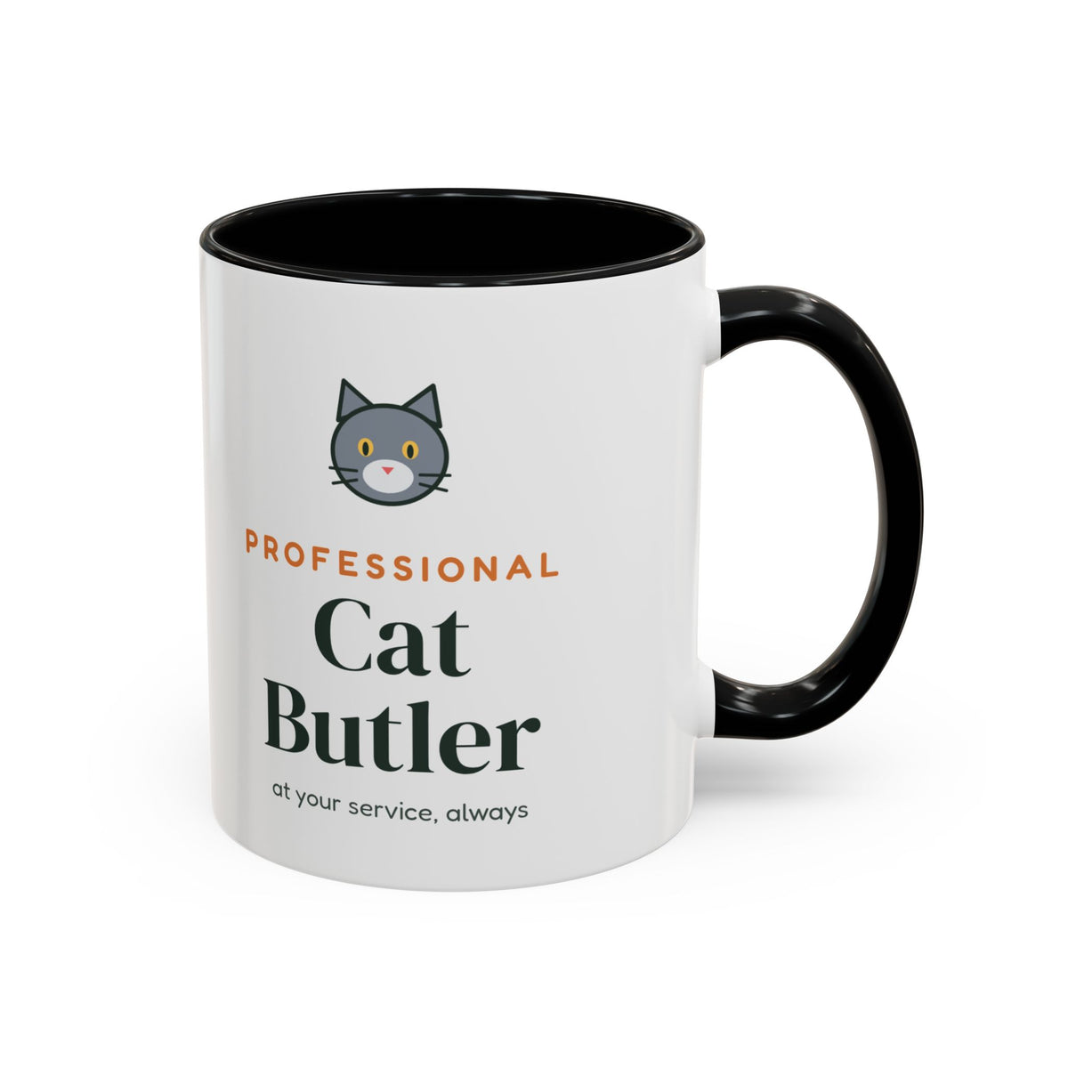 Professional Cat Butler Mug, Funny Cat Lover Coffee Mug, Cat Owner Gift, Cat Mom Cat Dad Cup