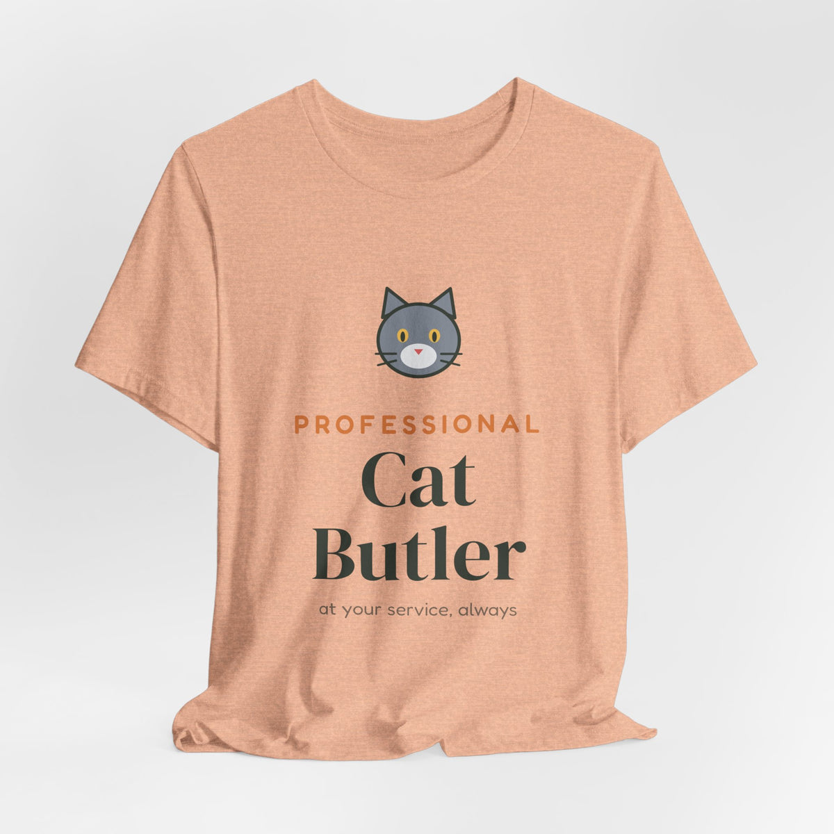 Professional Cat Butler Shirt, Funny Cat Owner Tee, Cat Dad Cat Mom T-Shirt, Gift for Cat Lover