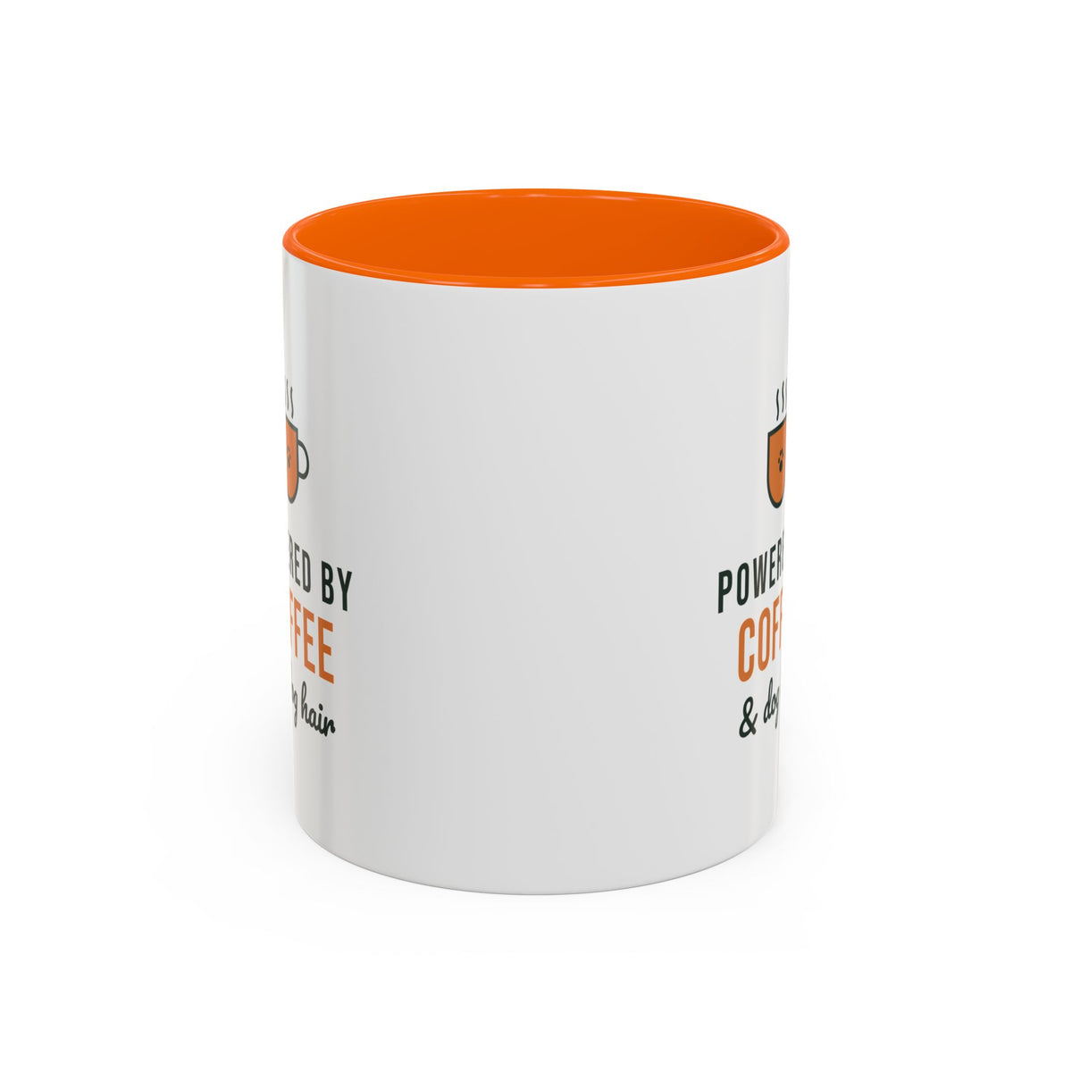 Powered By Coffee and Dog Hair Mug, Funny Dog Lover Coffee Mug, Dog Mom Gift, Coffee Lover Cup