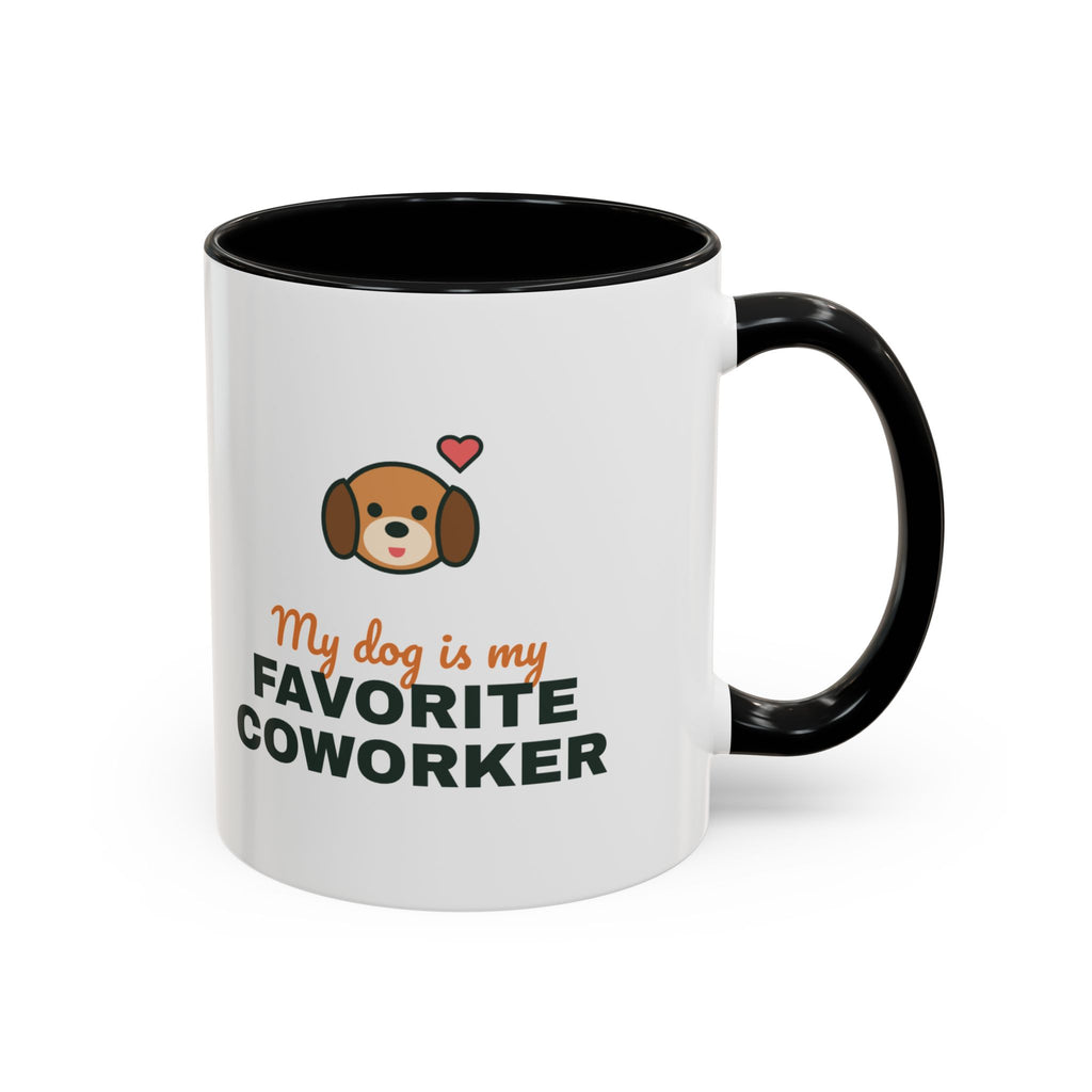 My Dog Is My Favorite Coworker Mug, Work From Home Coffee Mug, Funny Dog Lover Gift, WFH Dog Cup