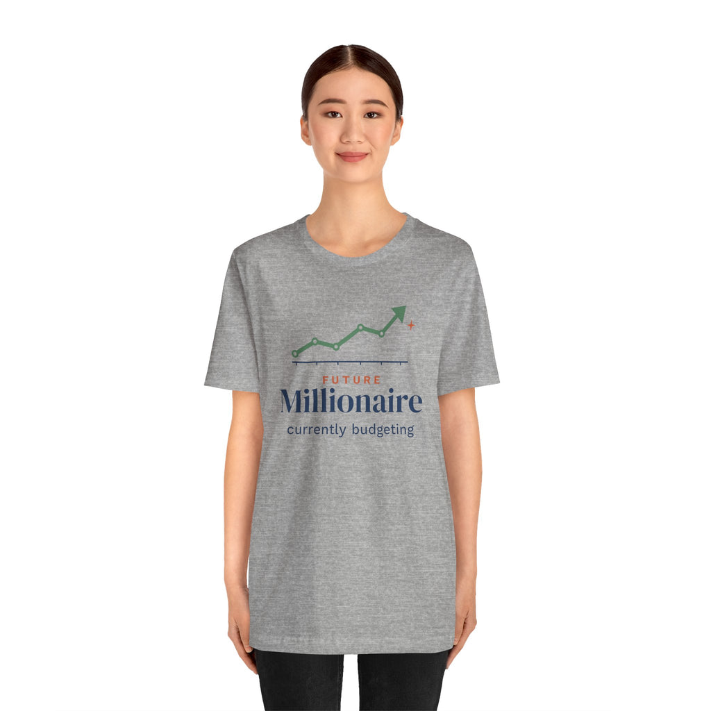 Future Millionaire Currently Budgeting Shirt, Funny Budget T-Shirt, Money Saving Gift, Personal Finance Tee, Unisex Comfort Cotton