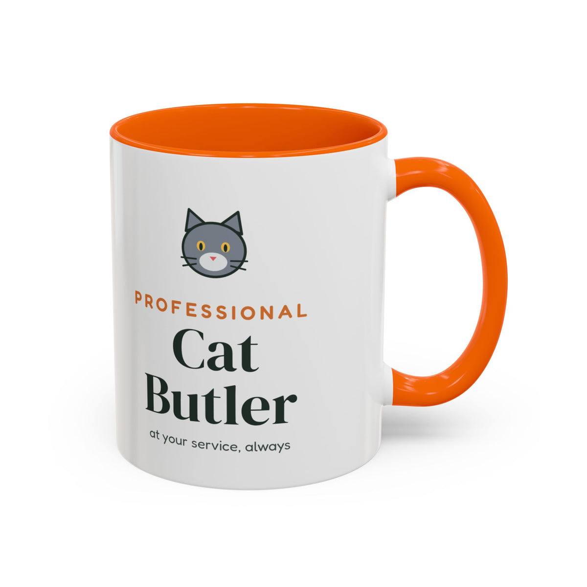 Professional Cat Butler Mug, Funny Cat Lover Coffee Mug, Cat Owner Gift, Cat Mom Cat Dad Cup