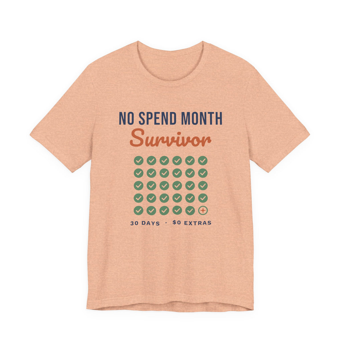 No Spend Month Survivor Shirt, Funny Budget T-Shirt, Money Saving Gift, Personal Finance Tee, Unisex Comfort Cotton