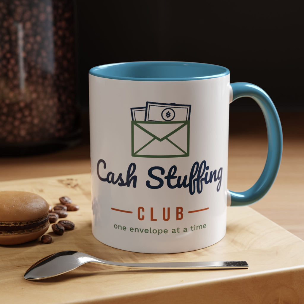 Cash Stuffing Club Mug, Funny Budget Coffee Mug, Money Saving Gift, Personal Finance Gift, 11oz Ceramic Mug
