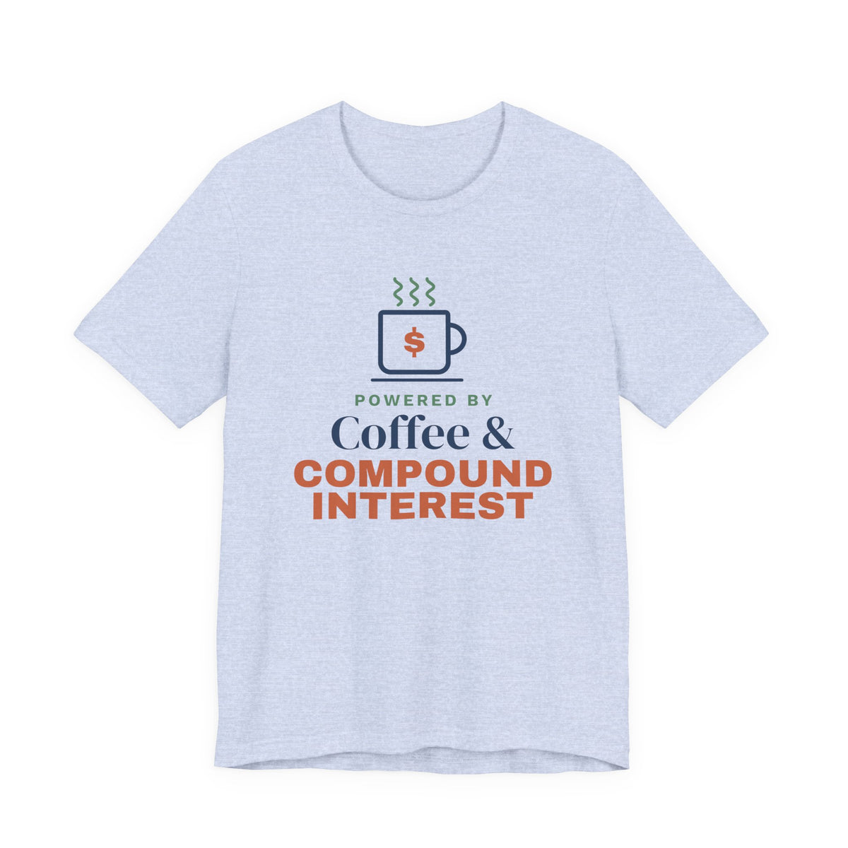 Coffee and Compound Interest Shirt, Funny Budget T-Shirt, Money Saving Gift, Personal Finance Tee, Unisex Comfort Cotton