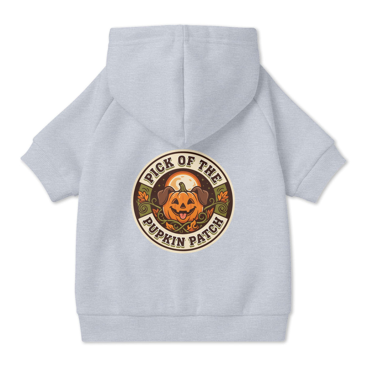 Pick of the Pupkin Patch Dog Hoodie, Pumpkin Dog Halloween Costume, Cozy Fall Dog Sweater for Photos