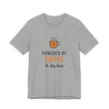 Powered By Coffee and Dog Hair Shirt, Funny Dog Mom Tee, Coffee Lover Dog Owner T-Shirt, Dog Lover Gift