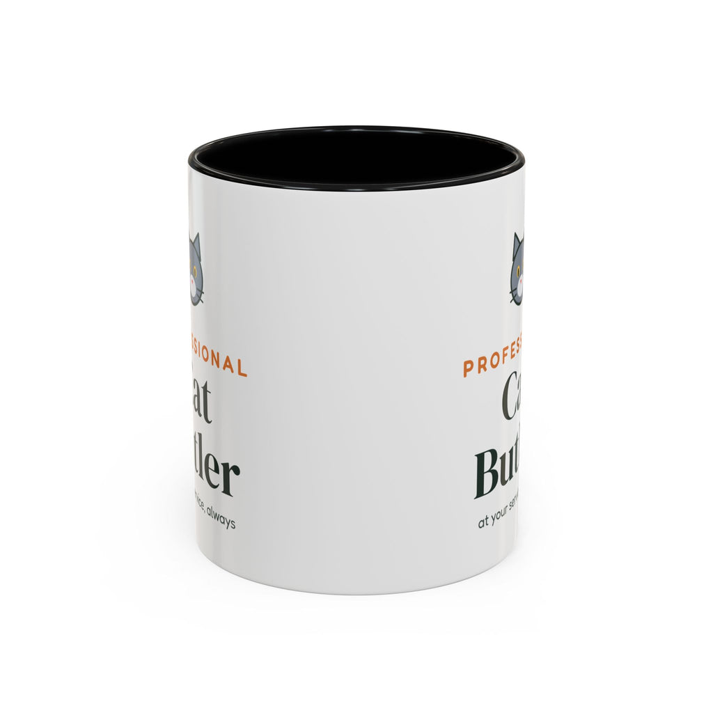 Professional Cat Butler Mug, Funny Cat Lover Coffee Mug, Cat Owner Gift, Cat Mom Cat Dad Cup