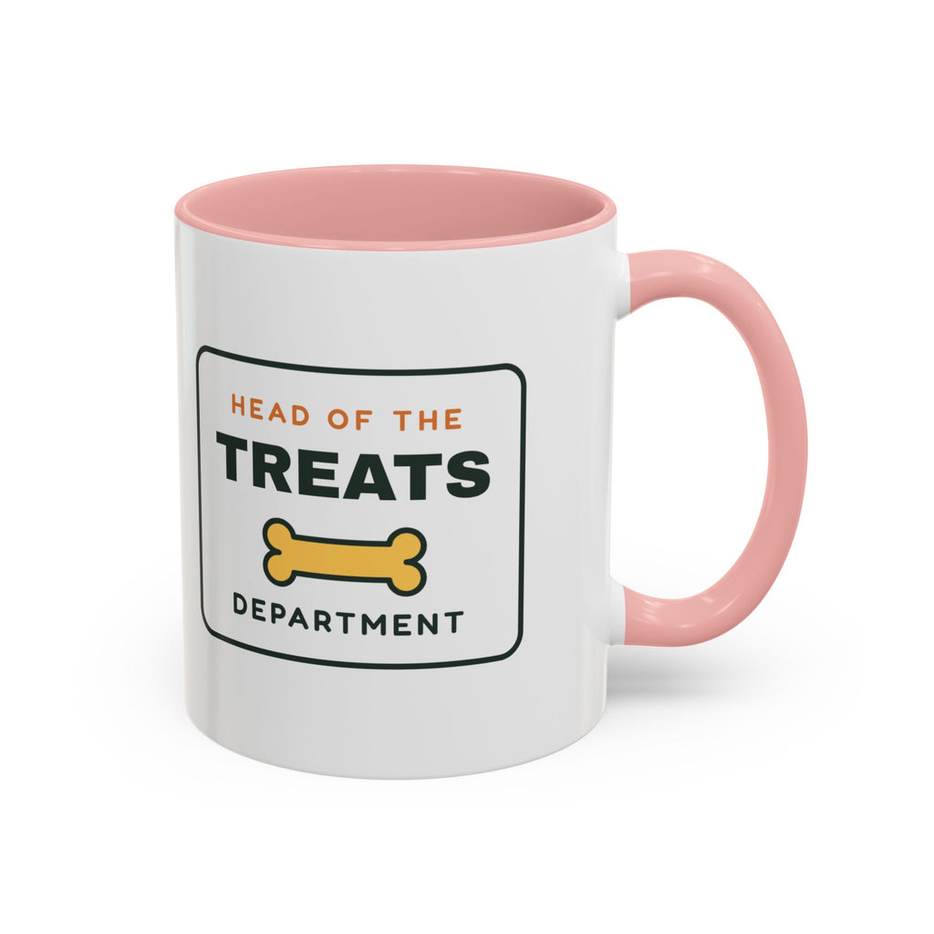 Head of the Treats Department Mug, Funny Dog Owner Coffee Mug, Dog Lover Gift, Pet Parent Cup