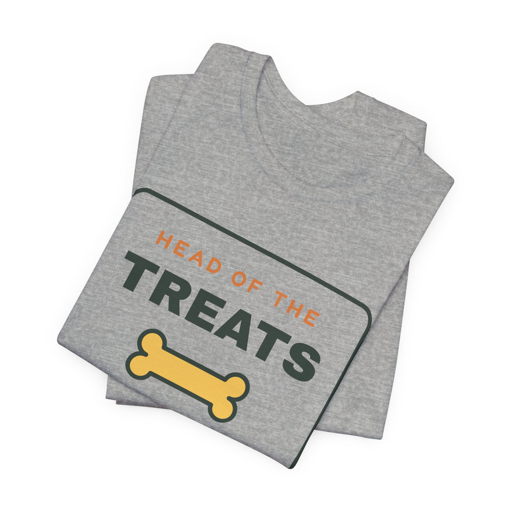 Head of the Treats Department Shirt, Funny Dog Owner Tee, Dog Treats T-Shirt, Gift for Dog Lover